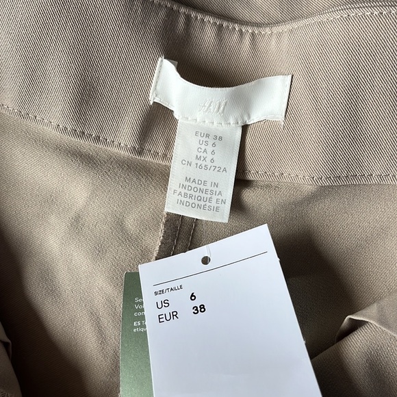 High waisted Wide Leg Beige Zara Pants - Picture 2 of 4